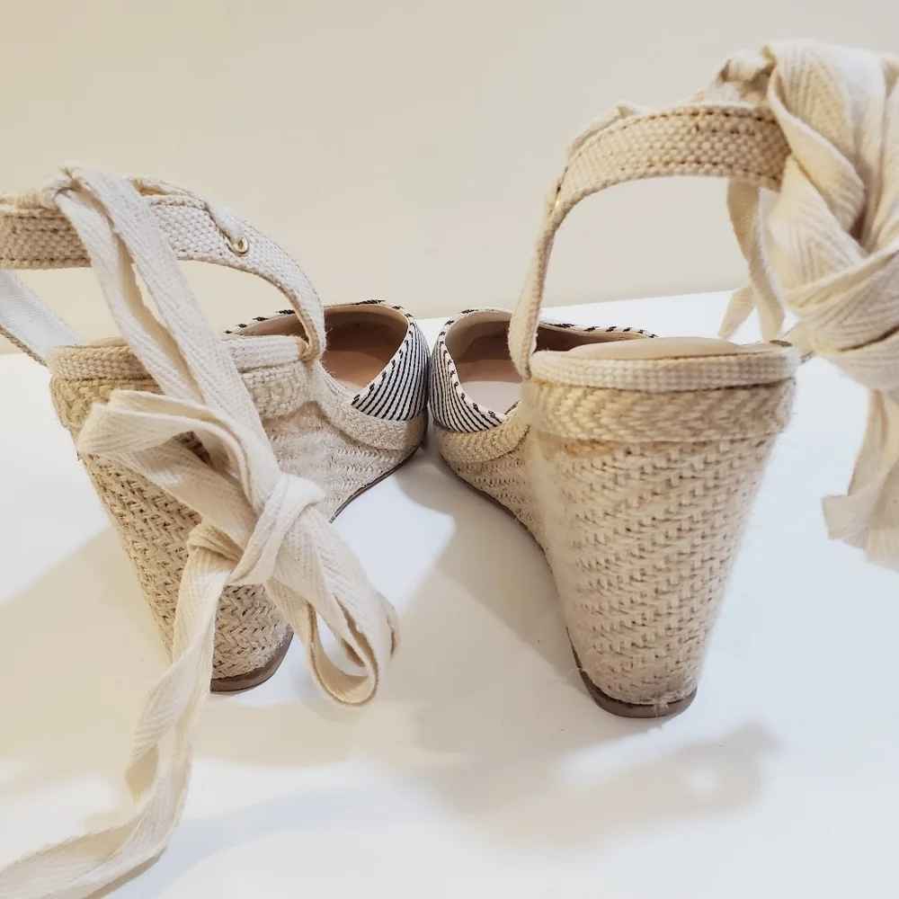 kELLY AND katie Straps stripes Casual wedges size 10